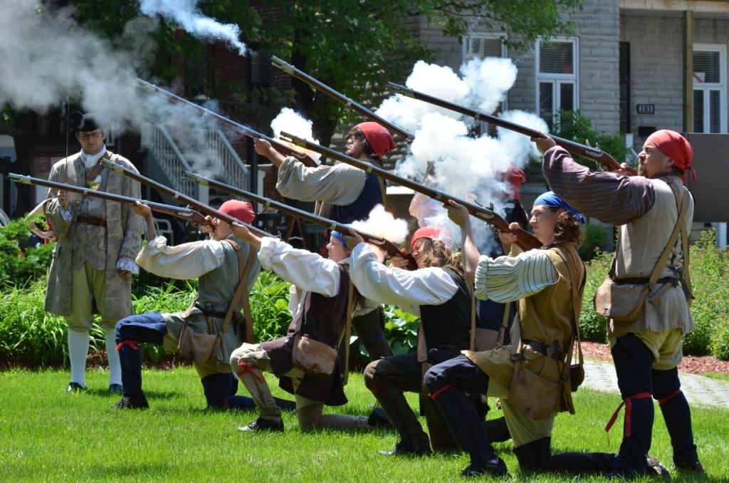 Le campement de la Milice coloniale