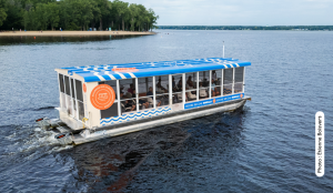 Photo du bateau de la croisière immersive Histoire sur l'eau sur la rivière Saint-Maurice